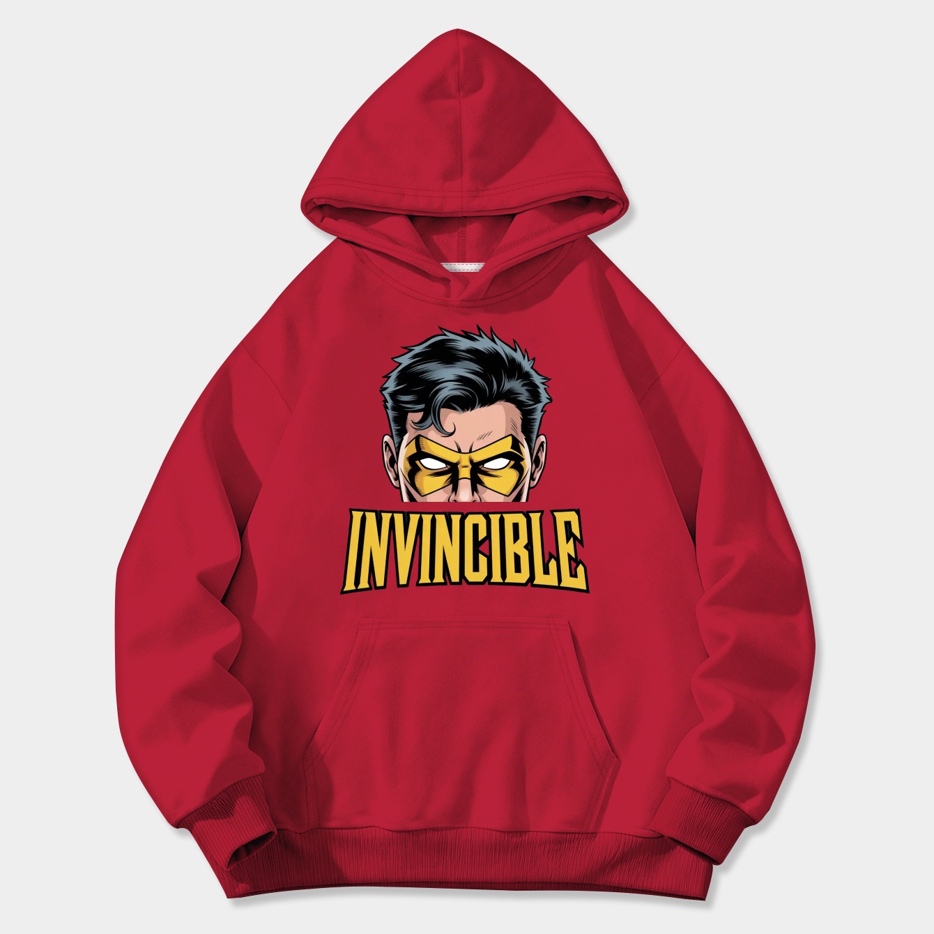 Invincible Hero Mask Design Women's Plus Size Hoodie