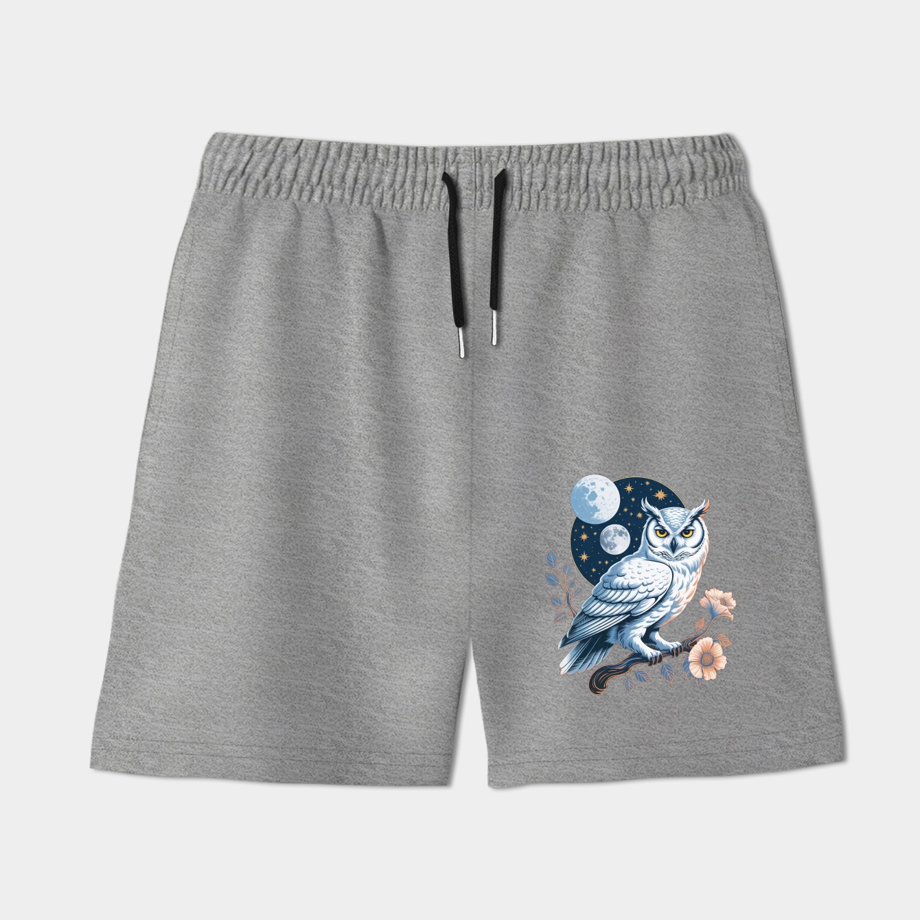 White Owl at Night Women's Shorts