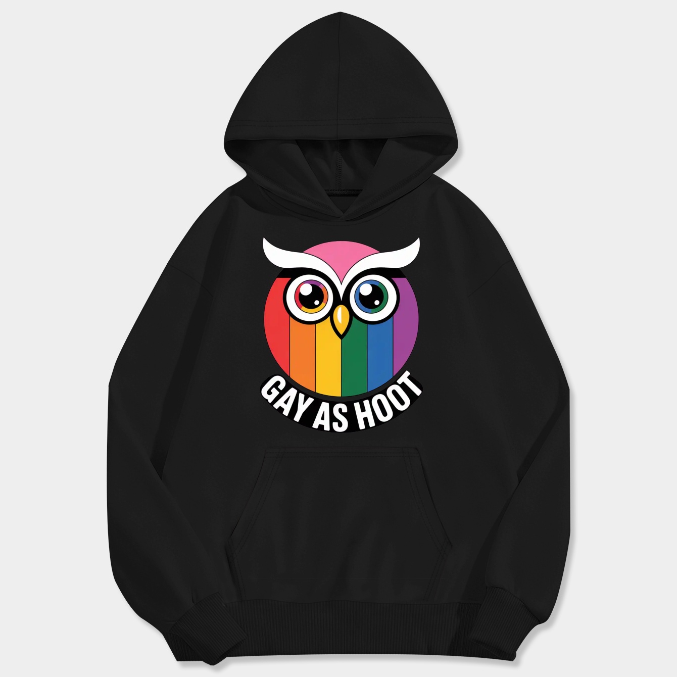 Pride Hooty Men's Big & Tall Hoodie
