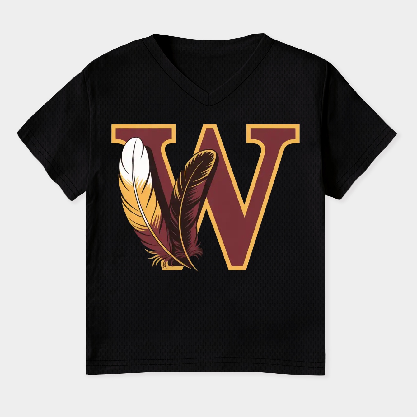 Feather-washington-commanders #58 Women's Plus Size V-Neck T-Shirt