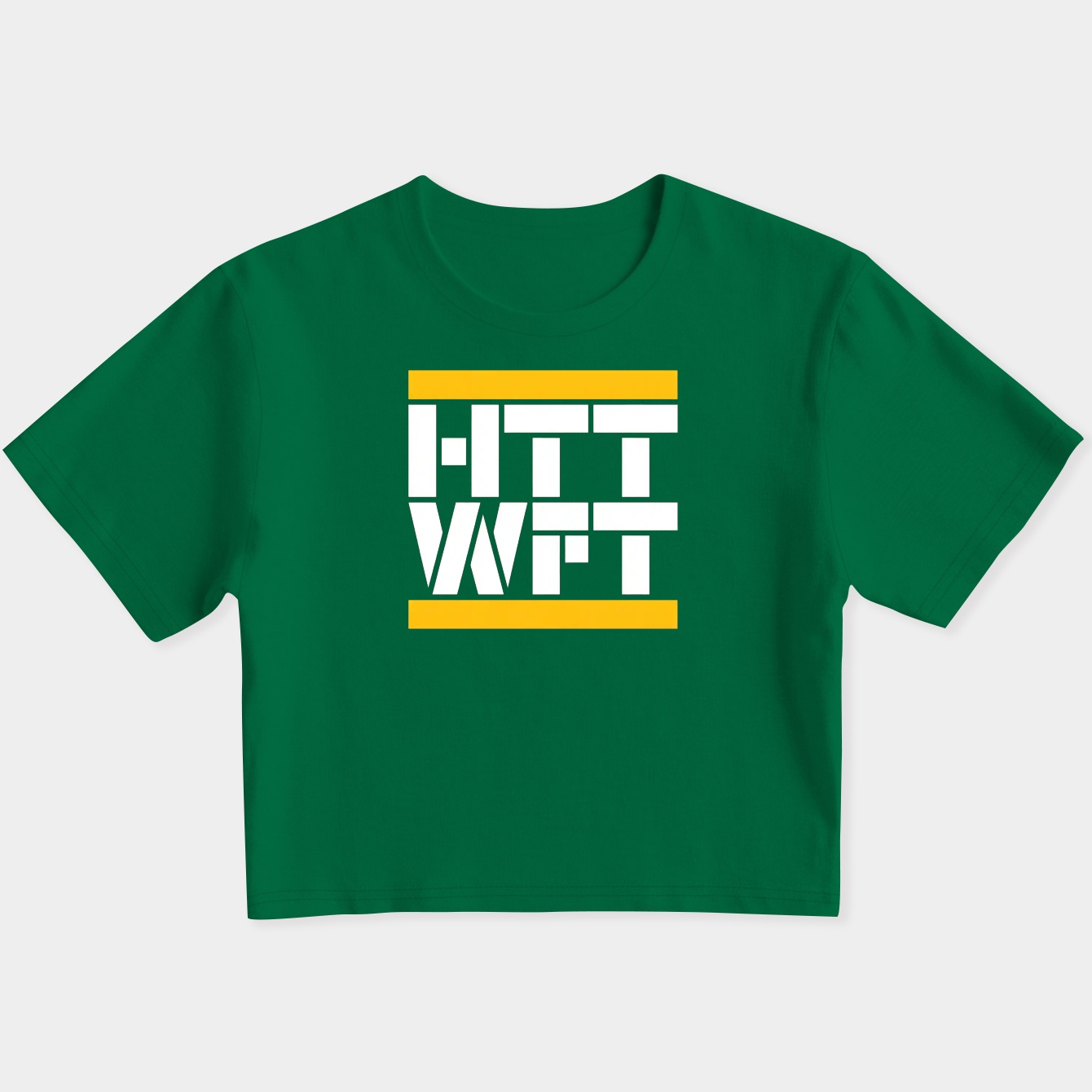 Run HTTWFT Burgundy Women's Slim Fit Baby Tee