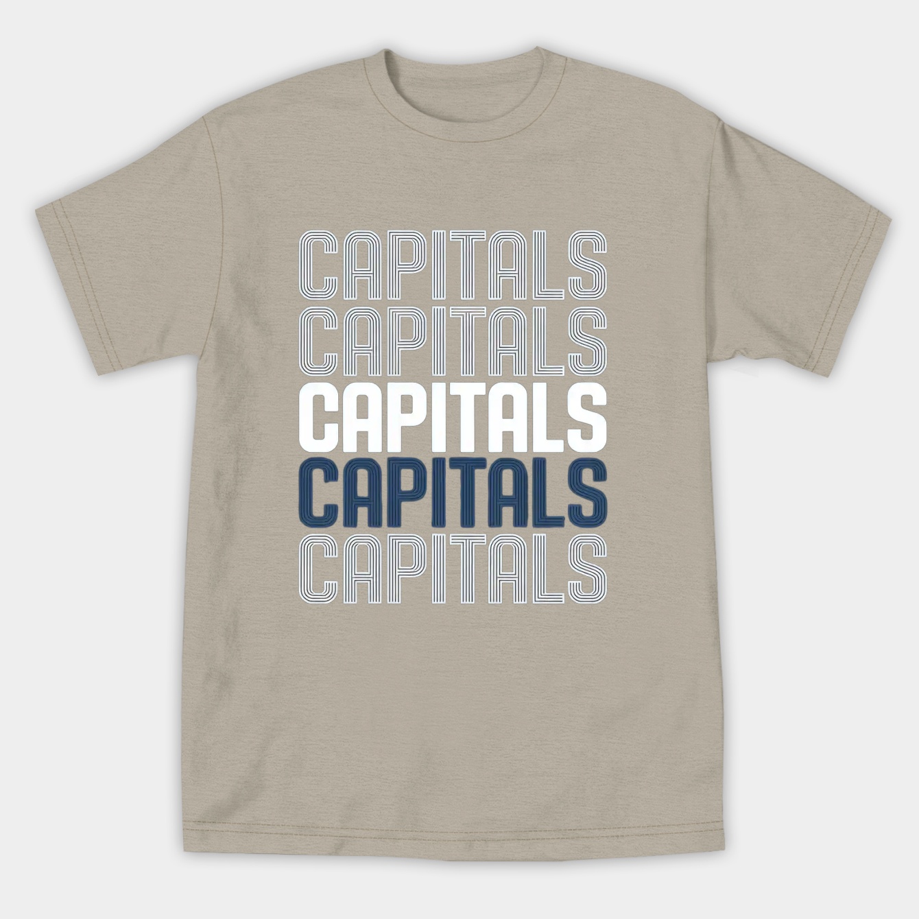 Capitals Repeat - Navy Women's Athletic Performance T-Shirt