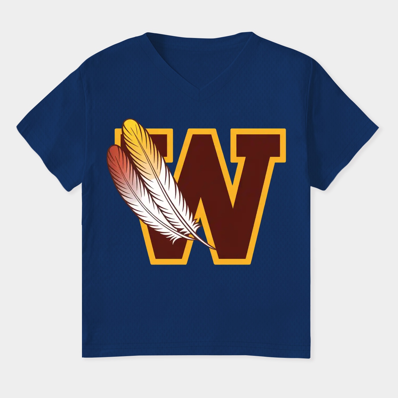 washington commanders logo design Women's Plus Size V-Neck T-Shirt