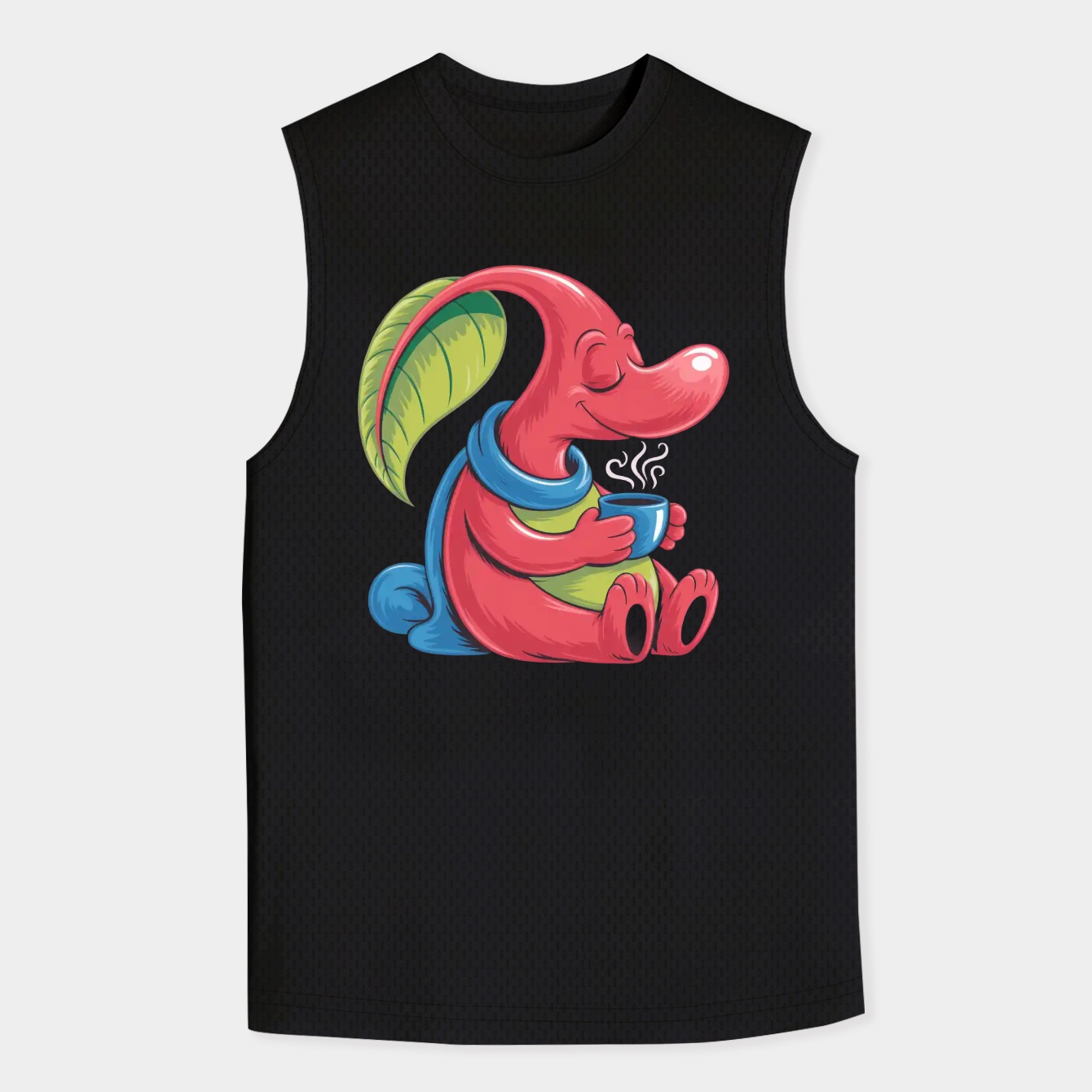 Cozy Creature with Tea Men's Tank Top