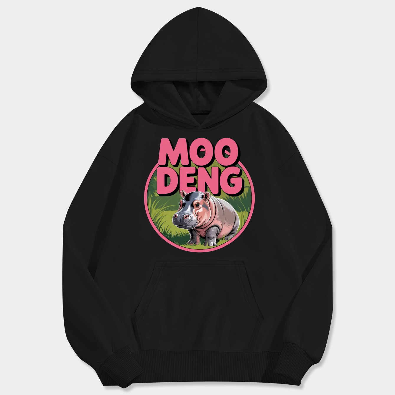 Moo Deng Men's Big & Tall Hoodie