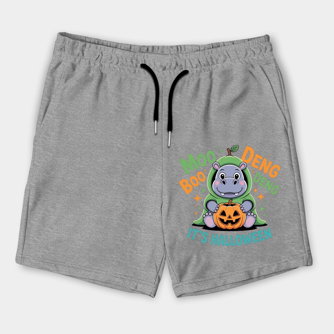 Moo Deng For Halloween, Gift For Kids, For Men, For Women Men's Shorts