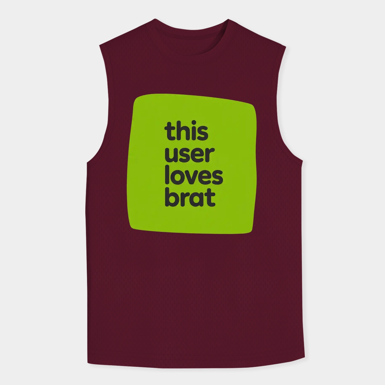 this user loves brat Men's Big & Tall Tank Top