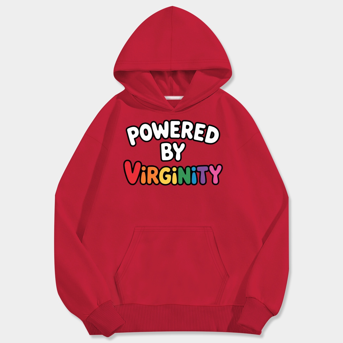 Powered By Virginity Men's Big & Tall Hoodie