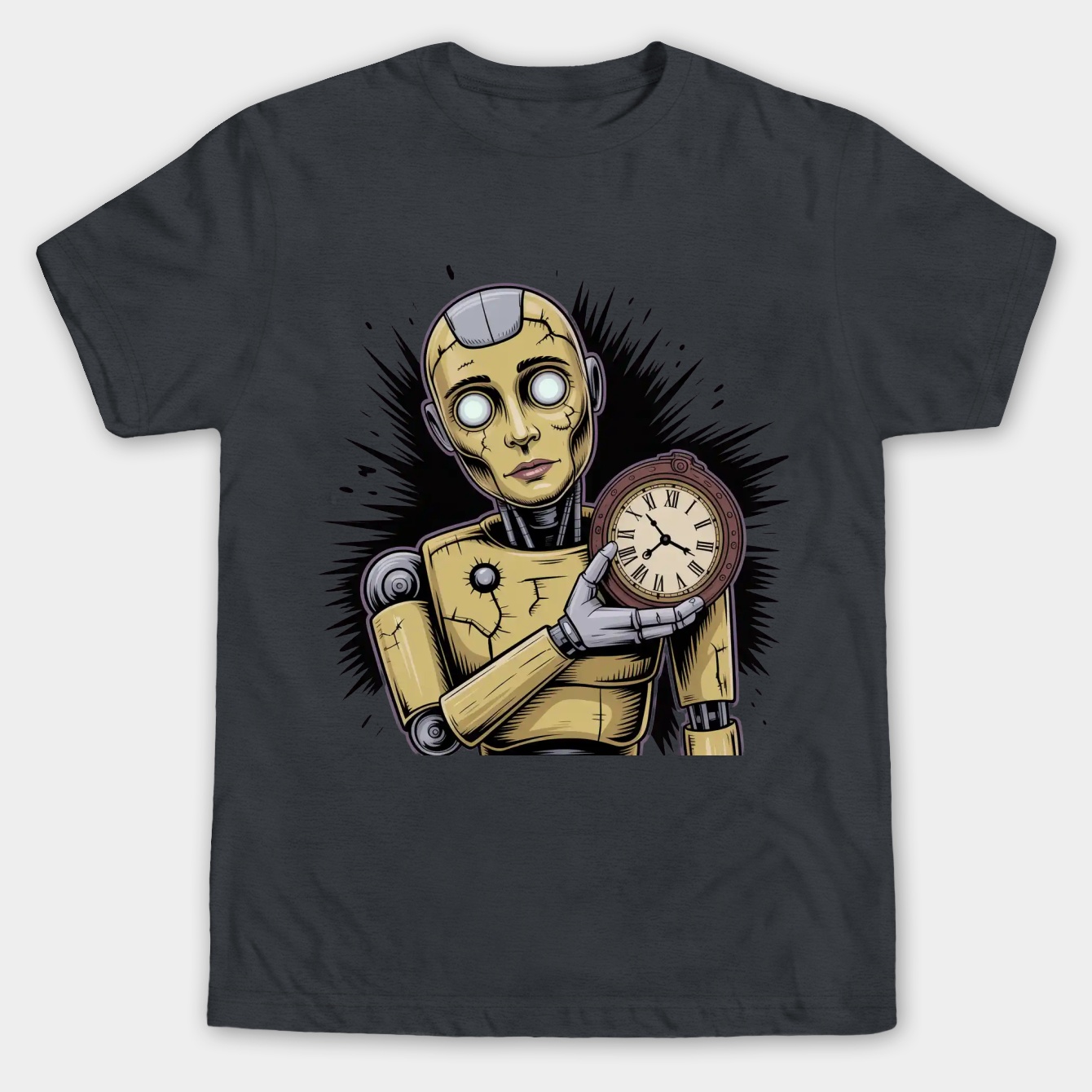 SPRING-TRAP CLOCK FNAF Men's Big & Tall T-shirt