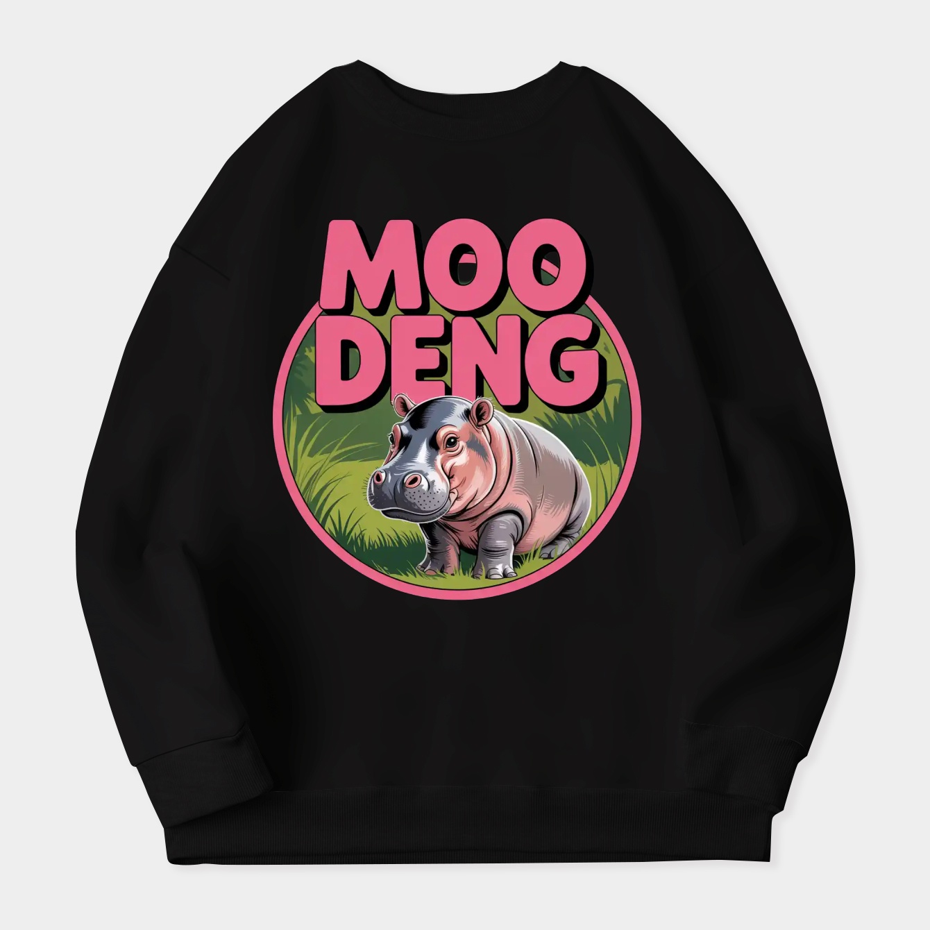 Moo Deng Women's Crewneck Sweatshirt