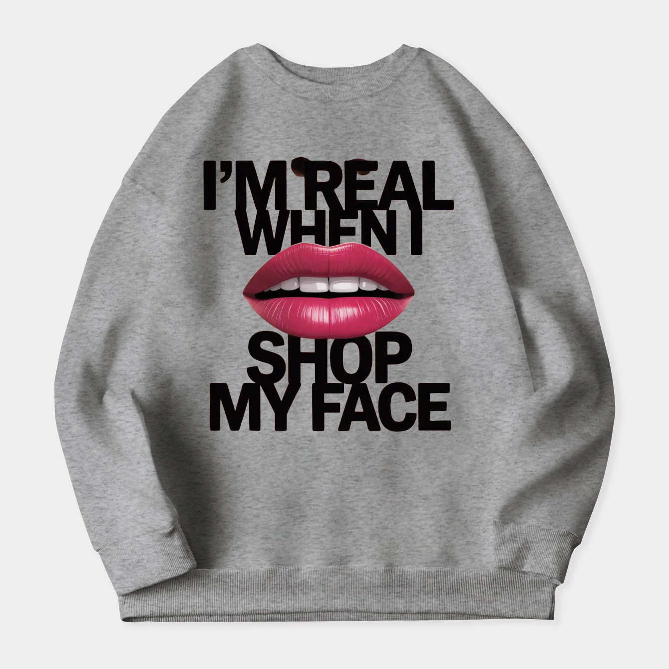 FACESHOPPING Statement Design Women's Plus Size Sweatshirt