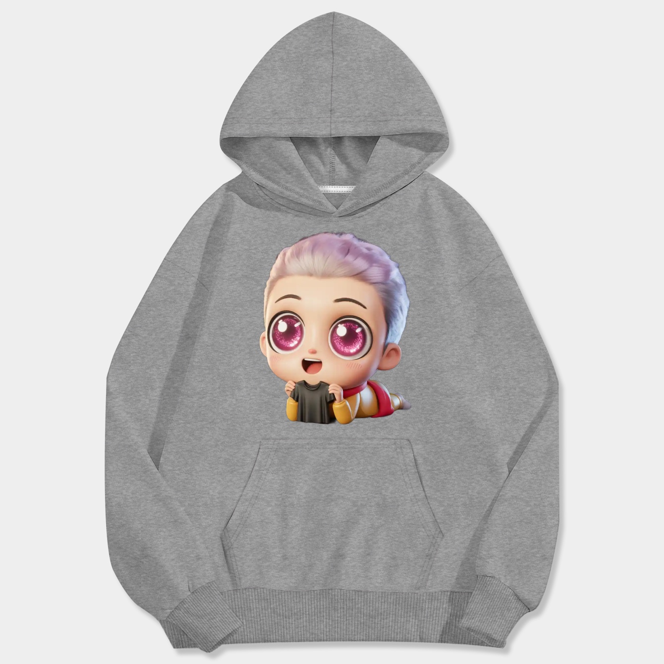 Chibi Hunter Character Design Men's Big & Tall Hoodie