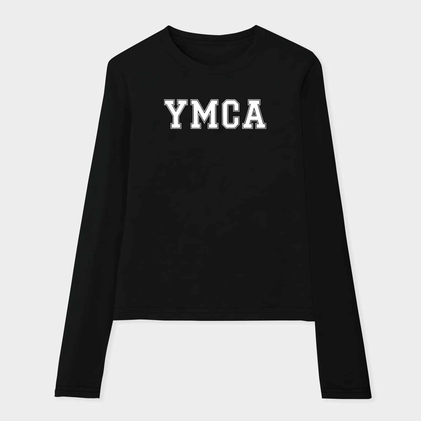 Y.M.C.A Classic Bold Letters Women's Soft Long Sleeve T-Shirt