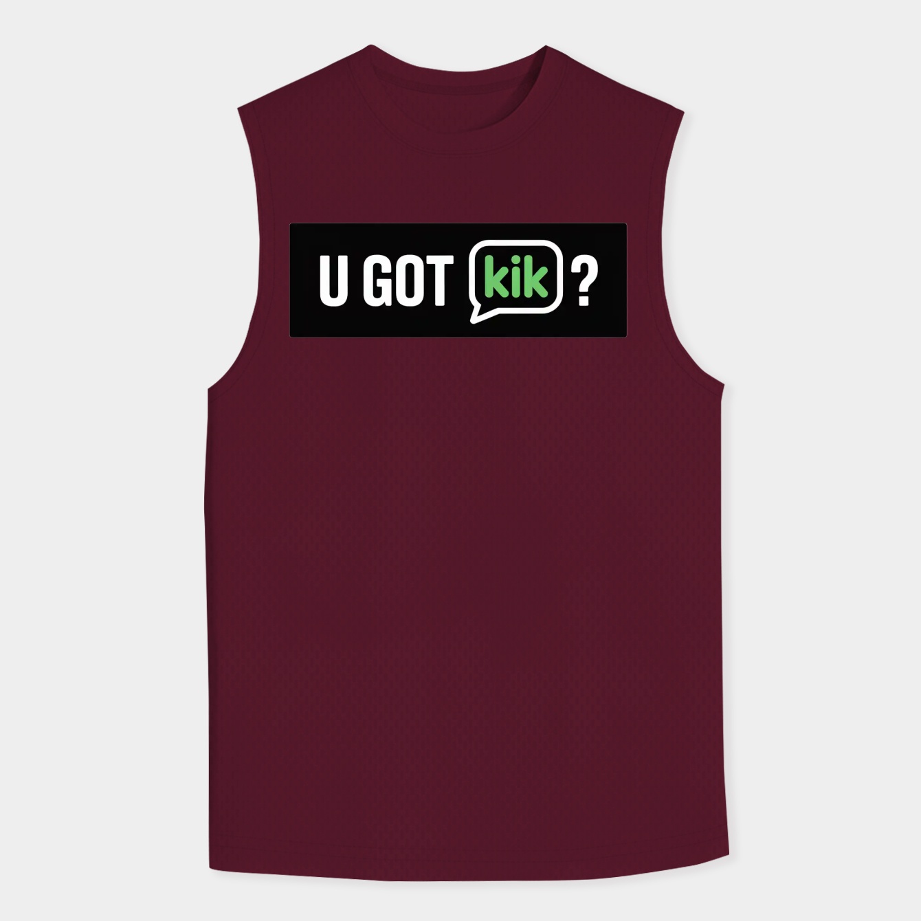 U got kik? Men's Big & Tall Tank Top