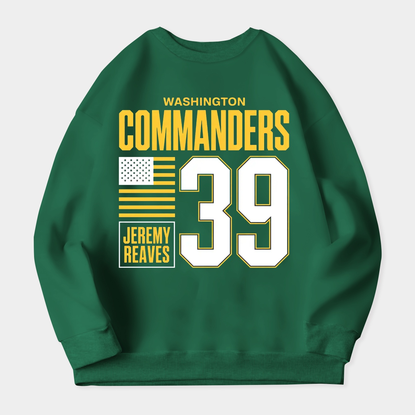 Washington Commanders Reaves 39 American Flag Foot