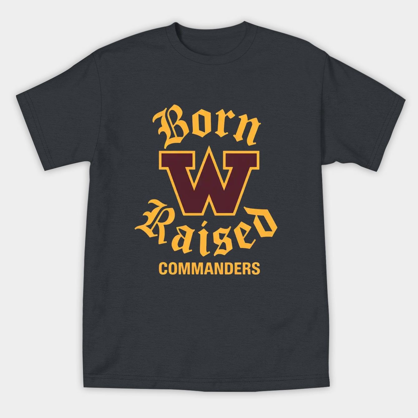 washington commanders born raised Women's Athletic Performance T-Shirt