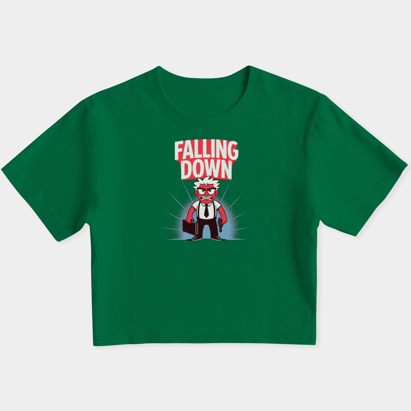 Falling Down Women's Slim Fit Baby Tee