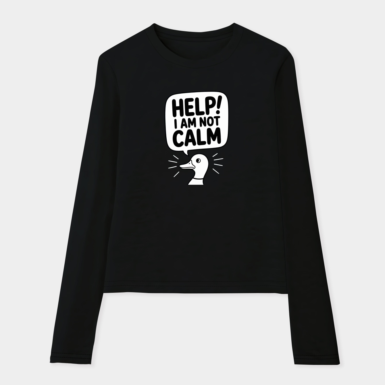 Duck's Calming Women's Soft Long Sleeve T-Shirt