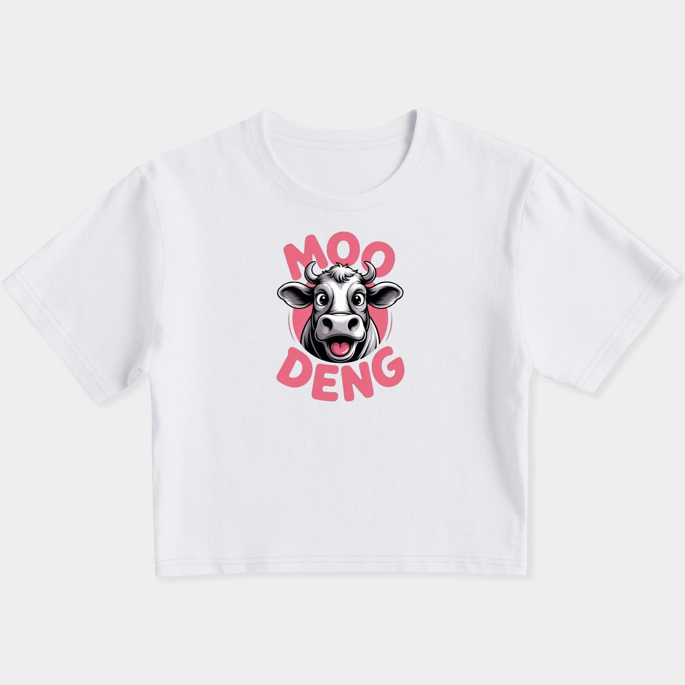 Moo deng Women's Slim Fit Baby Tee