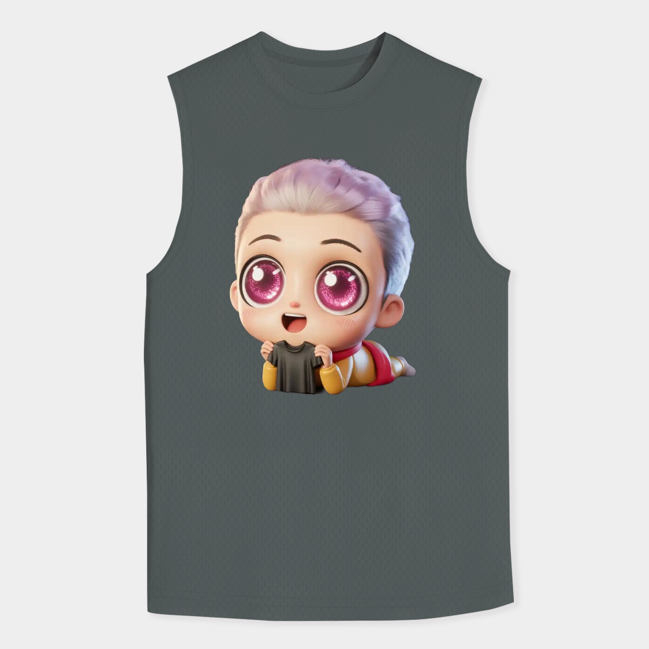 Chibi Hunter Character Design Men's Big & Tall Tank Top