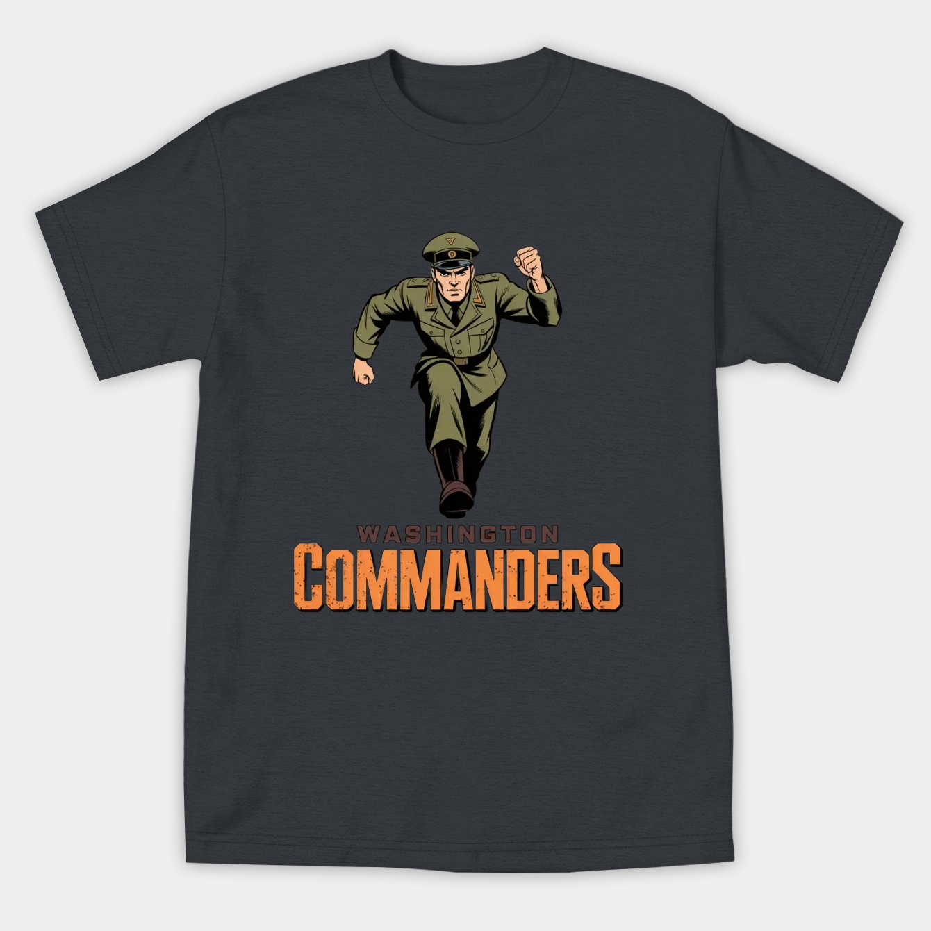 Commanders Retro Comic Book Style Logo 2 Women's Athletic Performance T-Shirt