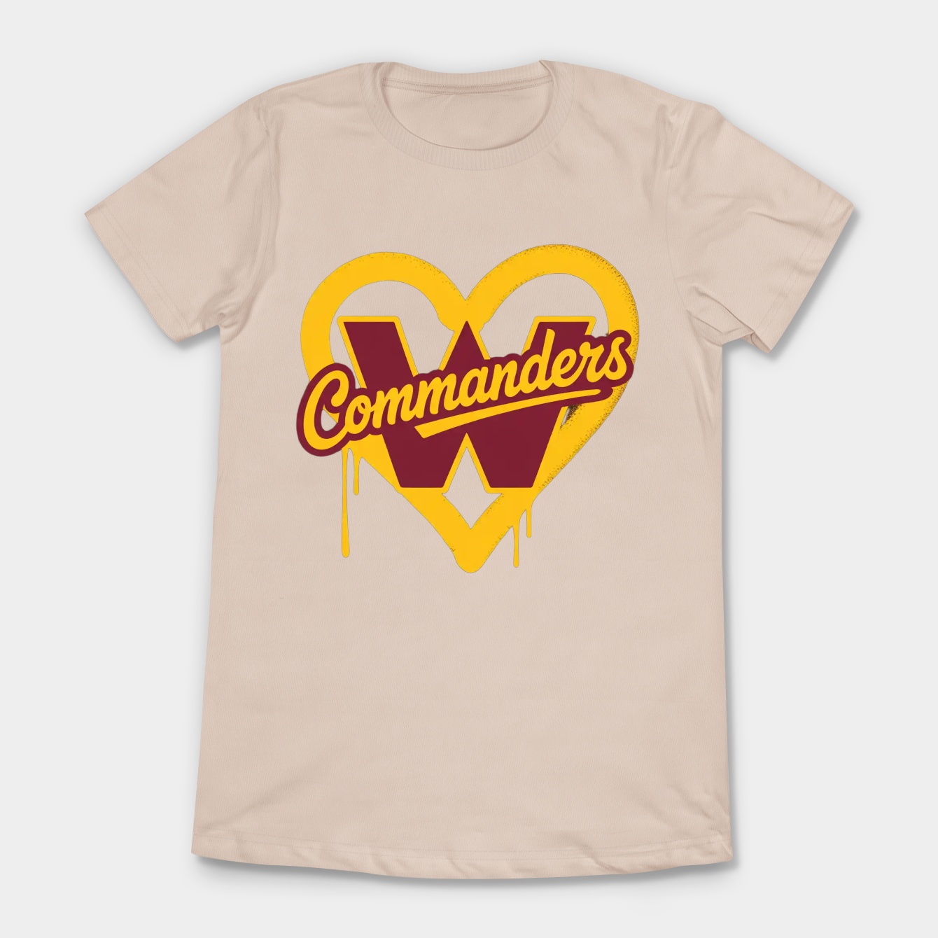 Washington Commanders Heart Logo Women's T-Shirt