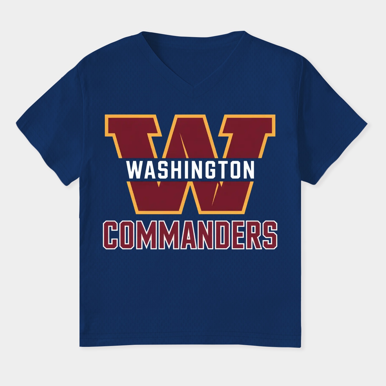 Washington Commanders Logo Women's Plus Size V-Neck T-Shirt