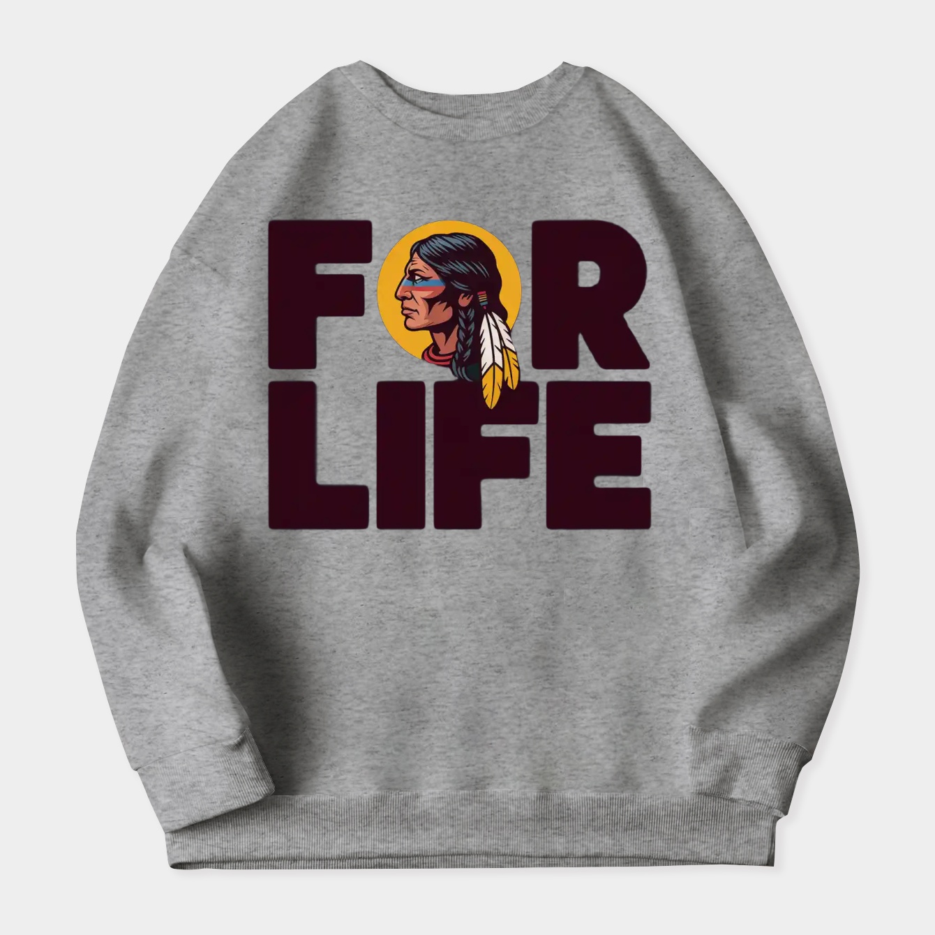 Washington Commanders For Life Women's Plus Size Sweatshirt