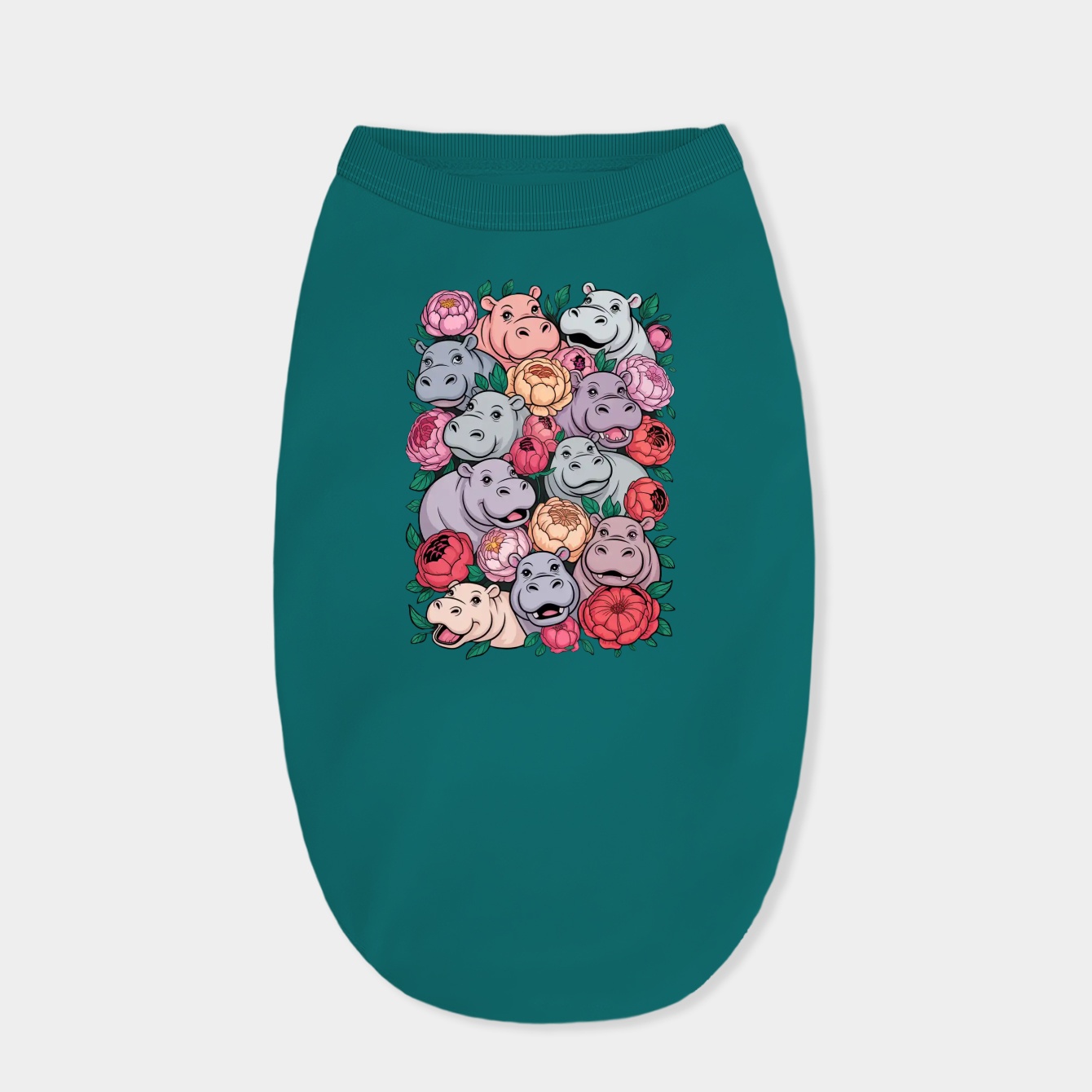 Because Hippo Dog Shirt