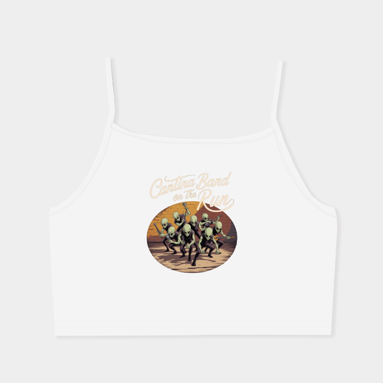 Cantina Band on the Run Women's Spaghetti Strap Tank Top