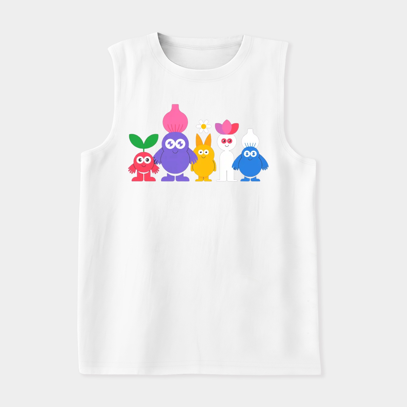 cute pikmin pattern Classic Women's Soft Tank Top