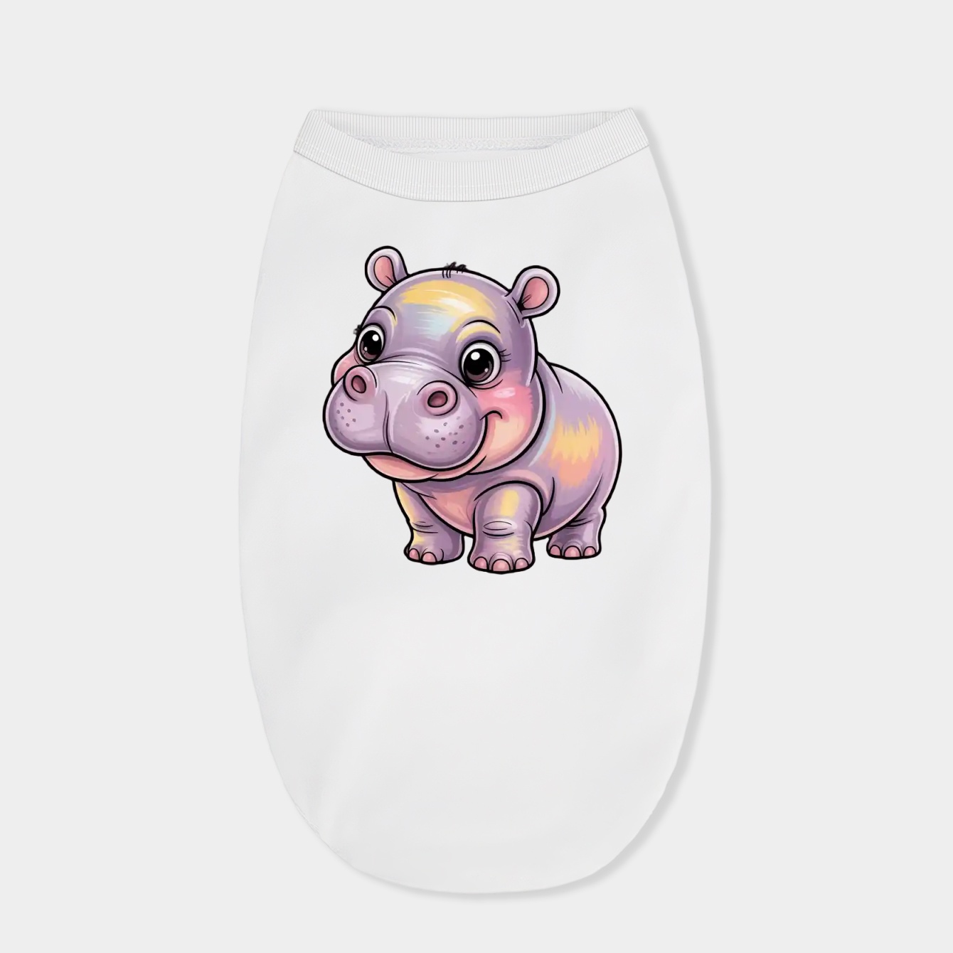 Moo Deng Baby Hippo Cute Cartoon Dog Shirt