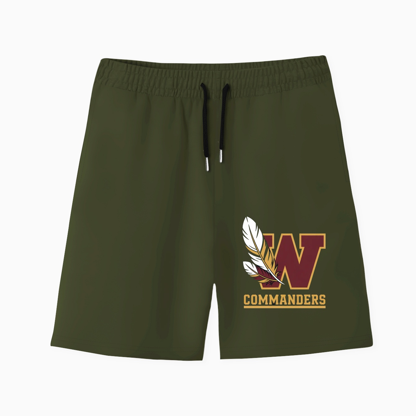Feathers Washington Commanders #97 Men's Quick-Dry Athletic Shorts