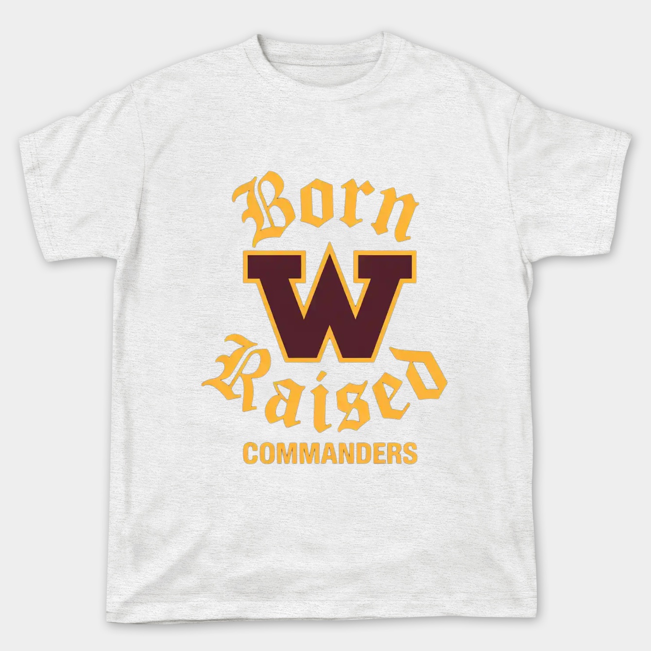 washington commanders born raised Women's Plus Size T-shirt