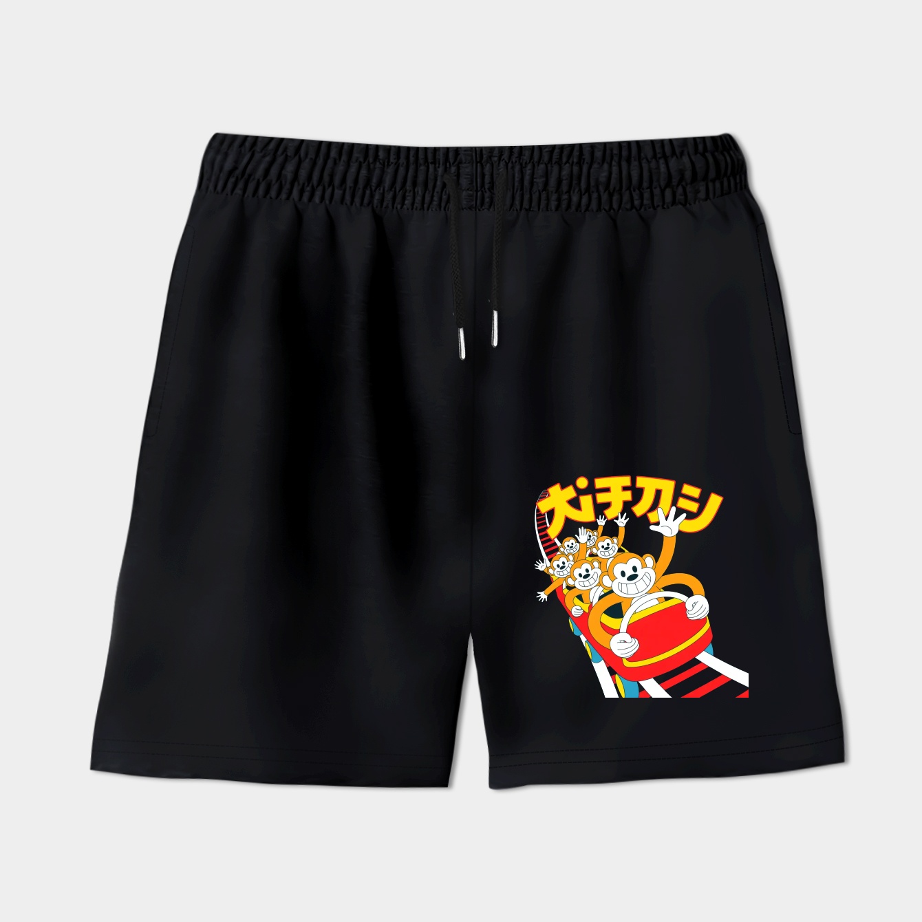 Monkey Ride Roller Coaster Fun Women's Shorts