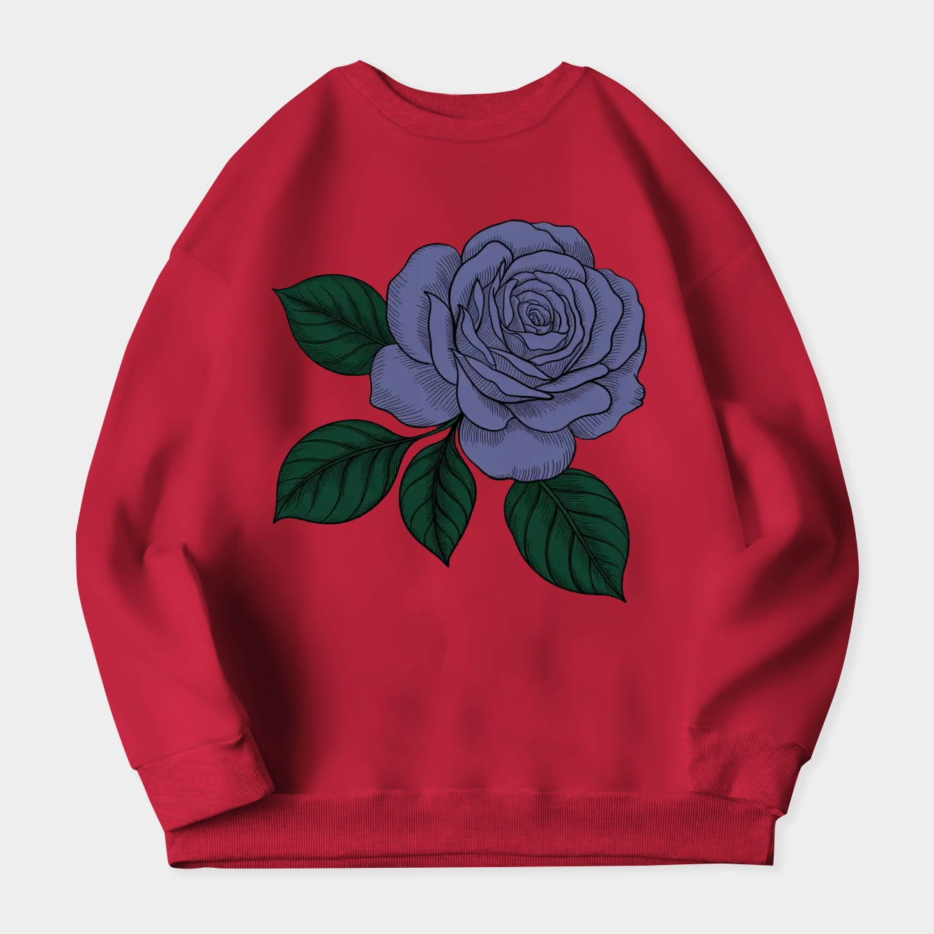 Corpse Bride Roses Women's Crewneck Sweatshirt