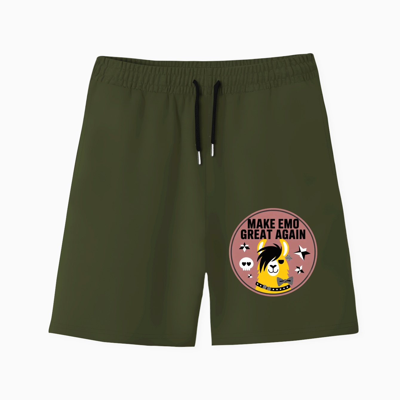 Make Emo Great Again Badge Men's Quick-Dry Athletic Shorts