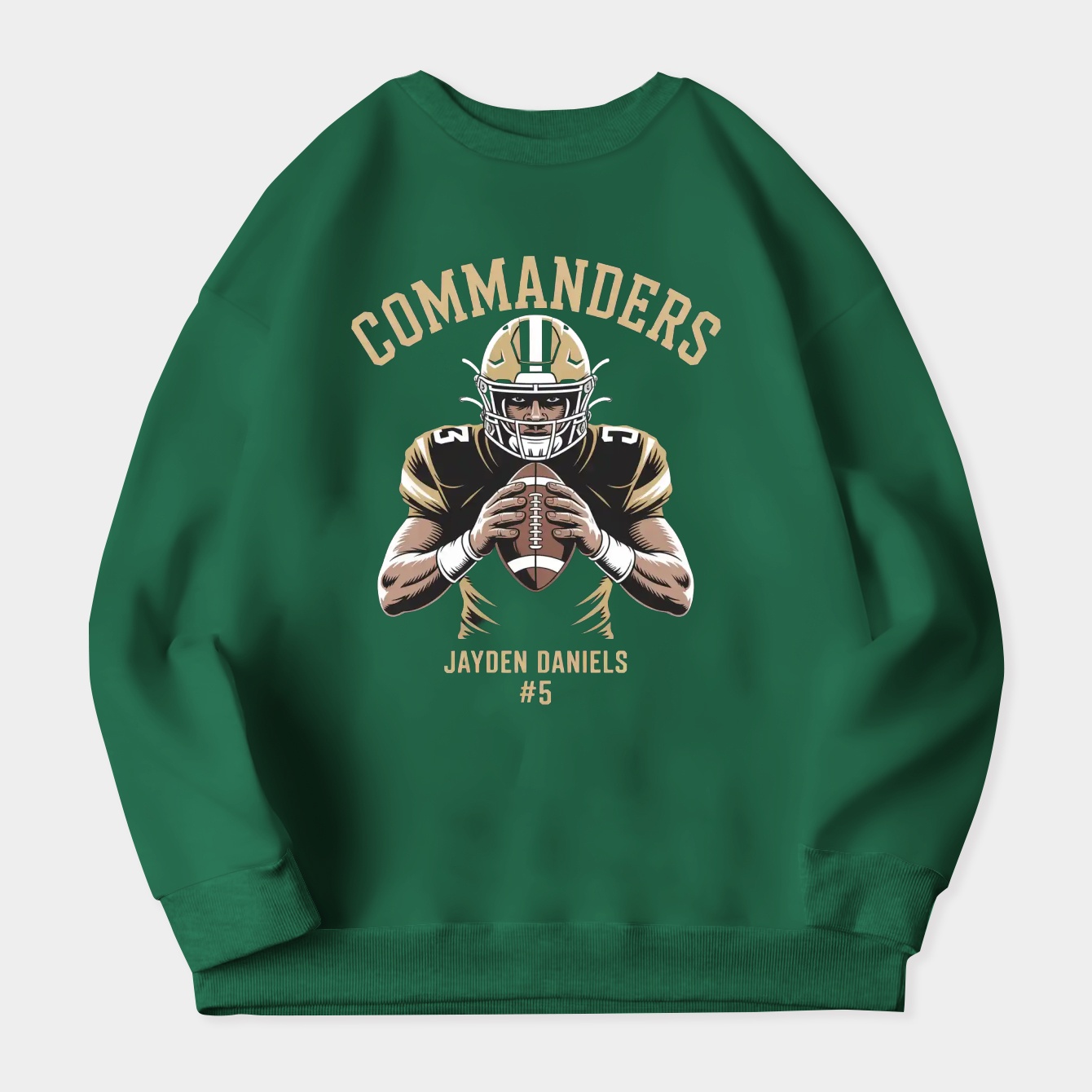 Jayden Daniels Vintage Commanders Women's Plus Size Sweatshirt