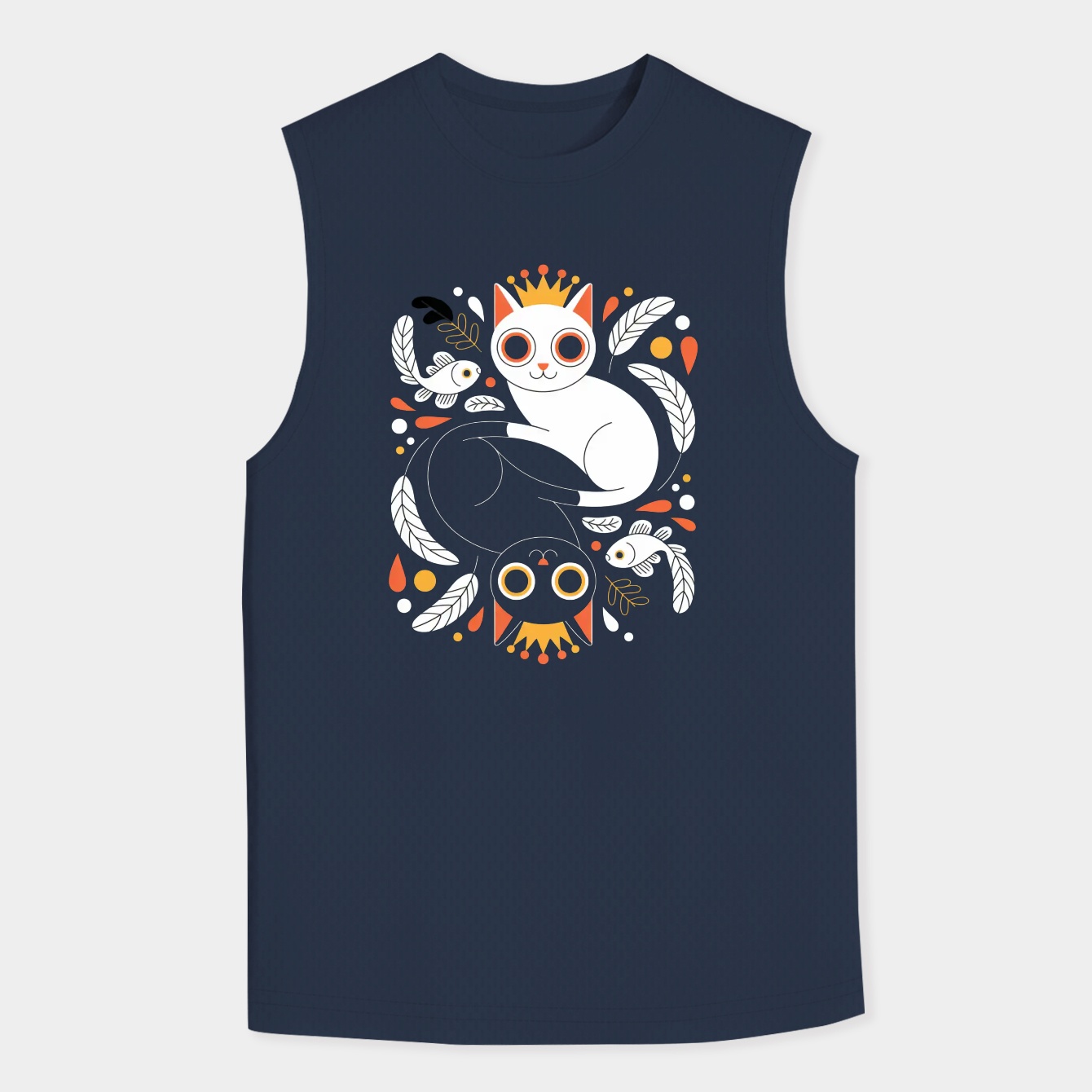 Queen Cat Card Men's Tank Top