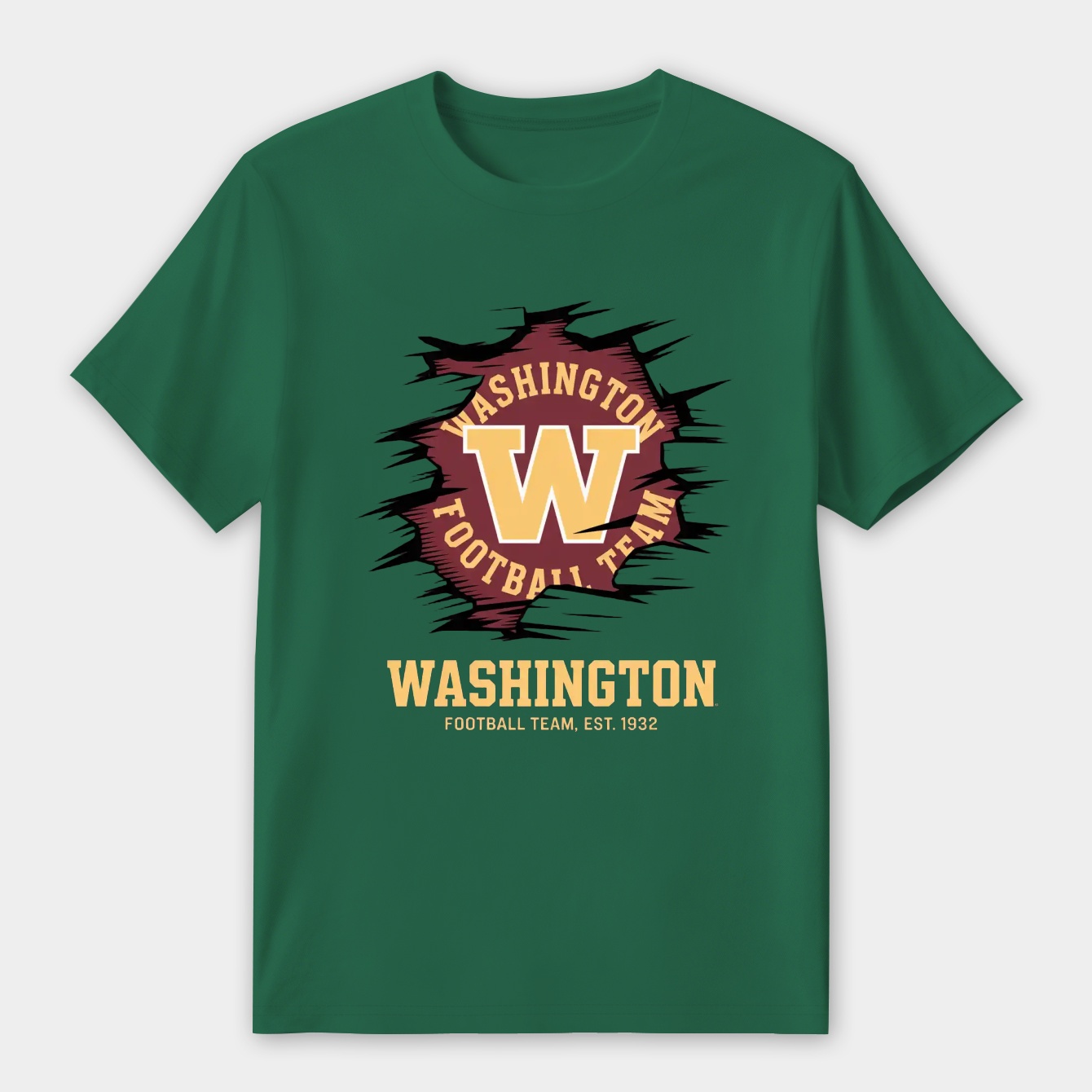 Vintage Washington Football Commanders Redskins Hail Women's Premium Soft T-Shirt