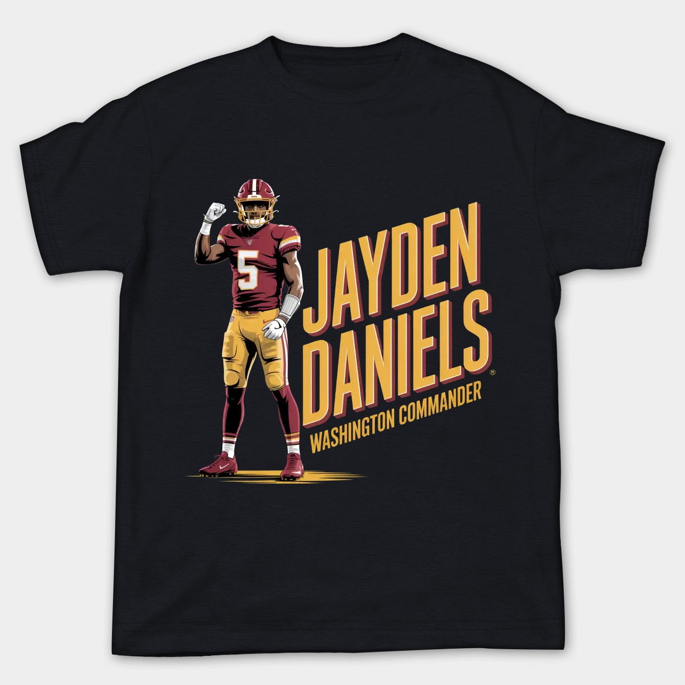 Washington Commanders Jayden Daniels Women's Plus Size T-shirt