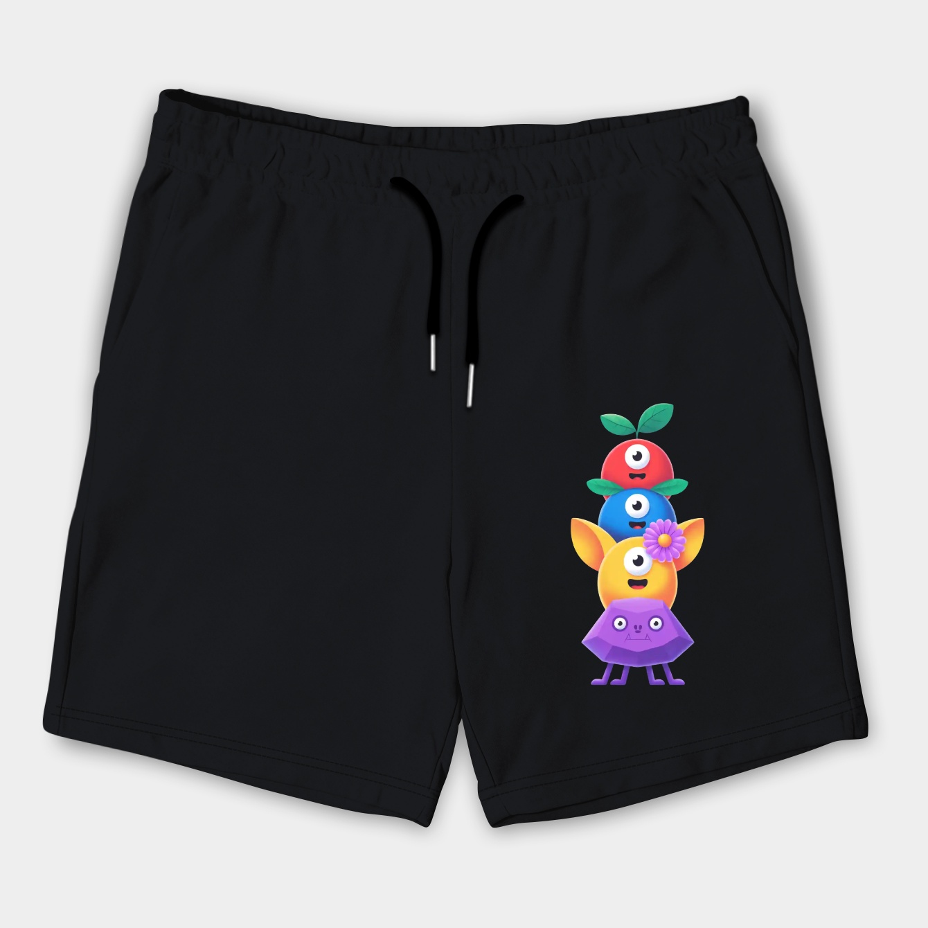 Pikmins Character Stack Design Men's Shorts