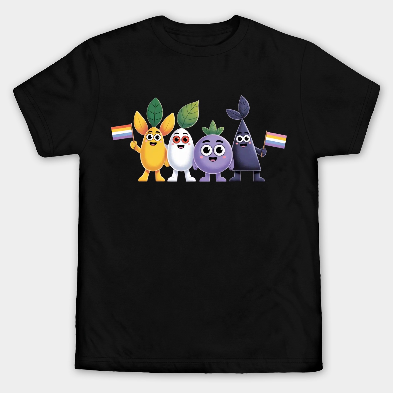 Pride Pikmin Nonbinary Men's Big & Tall T-shirt