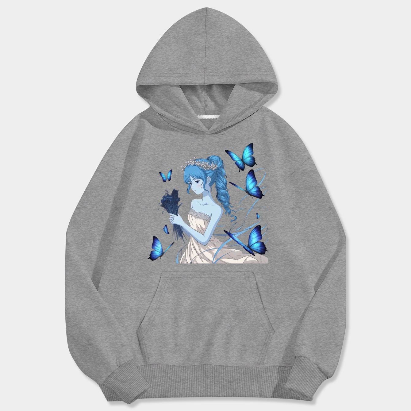 Corpse Bride Emily Anime Men's Big & Tall Hoodie