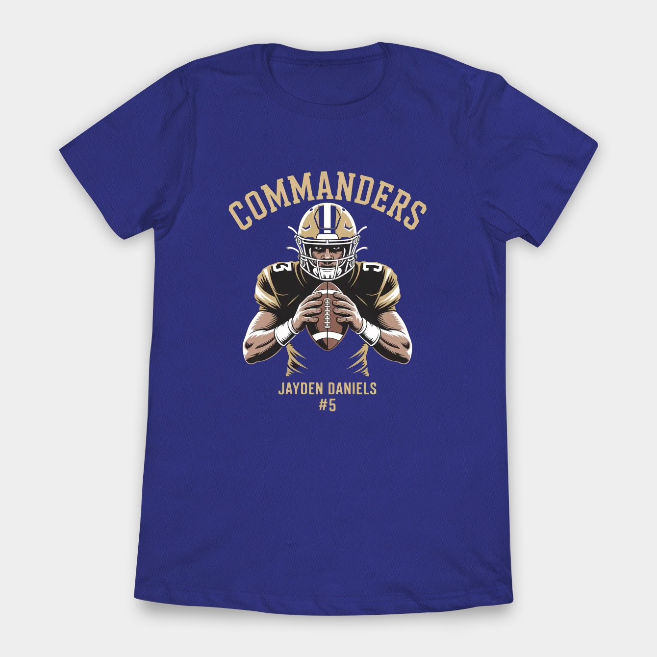 Jayden Daniels Vintage Commanders Women's T-Shirt