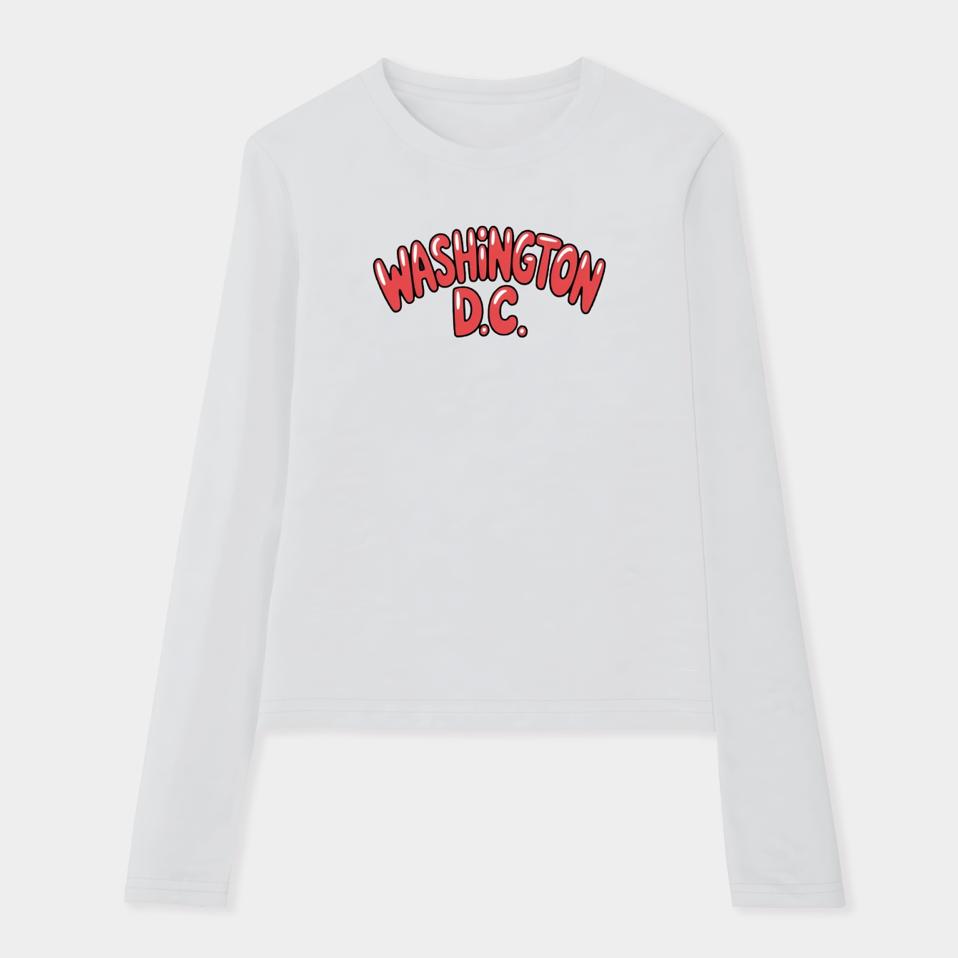 Washington D.C. Bubble Women's Soft Long Sleeve T-Shirt