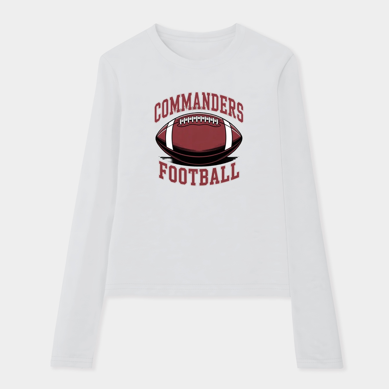 Art - washington commanders Women's Soft Long Sleeve T-Shirt