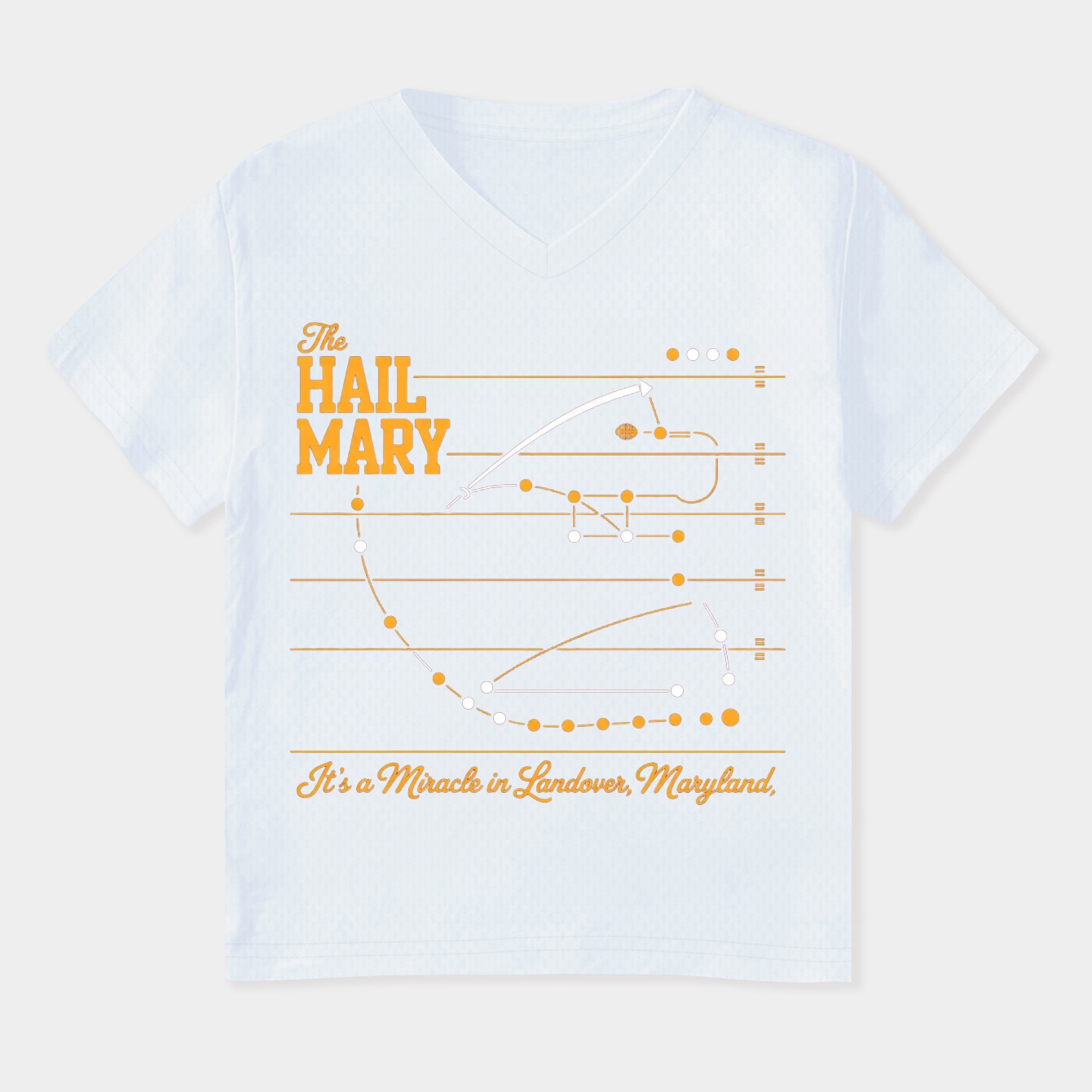 Washington-Commanders Hail Mary Play Women's Plus Size V-Neck T-Shirt