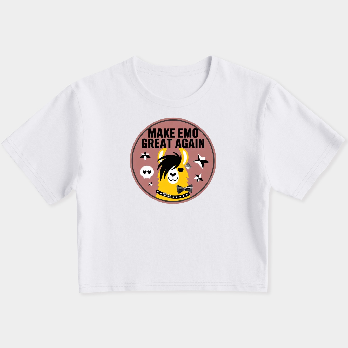 Make Emo Great Again Badge Women's Slim Fit Baby Tee