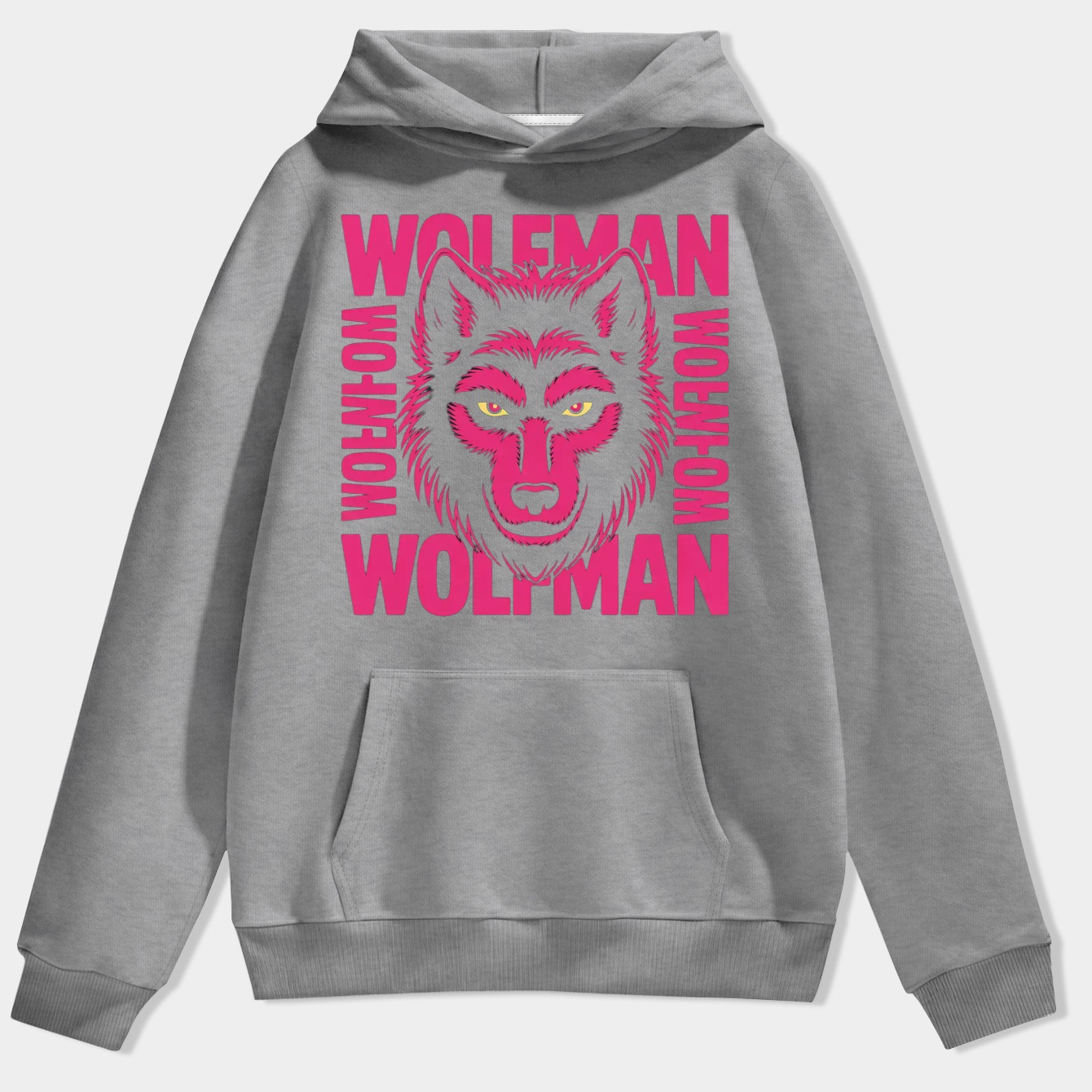 The Wolf Man Name Stack Men's Hoodie